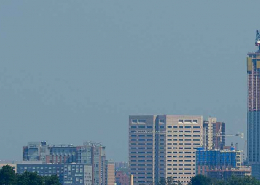 new york city skyline with the statue of liberty